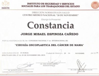 Constancia Jorge Espinoza