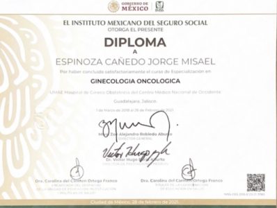 Diploma Jorge Espinoza